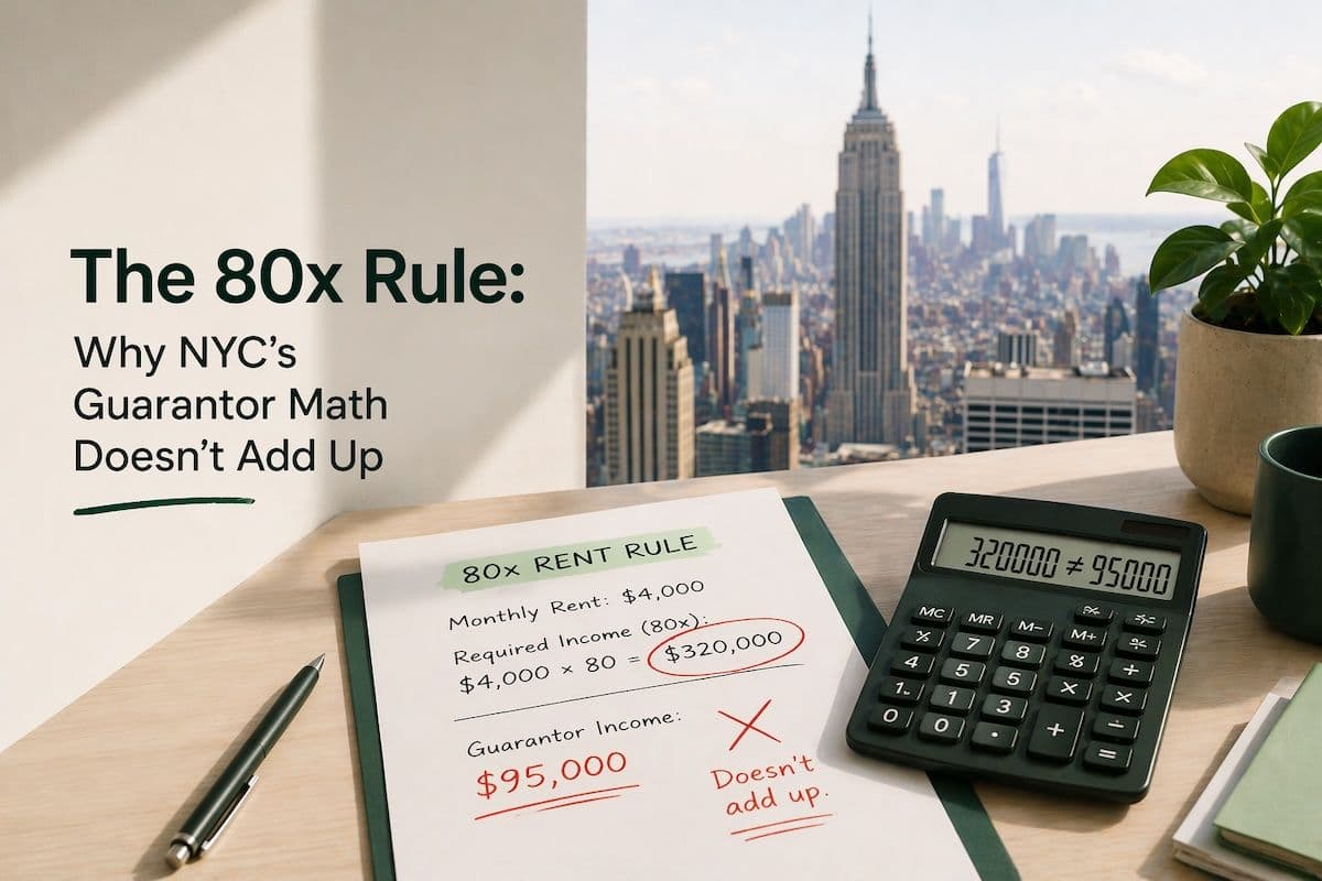 The 80x Rule: Why NYC's Guarantor Math Doesn't Add Up